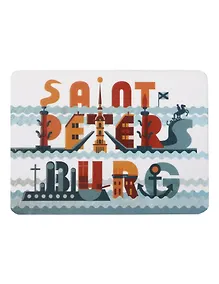 Купить Сувенир МАГНИТИК Магнит Санкт-Петербург: «Saint-Petersburg» 95*68мм — Фото №1