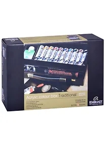 Купить Краски акриловые Rembrandt "Традиционный" 10цв 40мл, дер.кор., Royal Talens — Фото №1