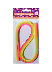 Купить ACTION! Fancy Creative Набор бумаги цветной для квиллинга Неон 9мм*53см, 100шт., 5 цветов — Фото №1