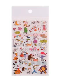 Купить Наклейки бумажные Музыкальные коты, 9*14, (6 листов) — Фото №1