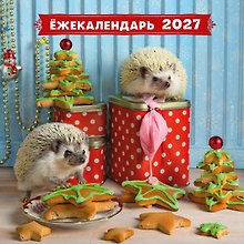 Купить Календарь 2027г 300*300 "Ёжекалендарь. Прянички в глазури" настенный, на скрепке — Фото №1