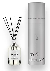 Купить Диффузор ароматический Sonia (Кожа,Табак,Мускус,Черный перец,Черный чай,Амбра,Сандал,Кедр,Пачули) (110мл) (flame-RD011-110) — Фото №1