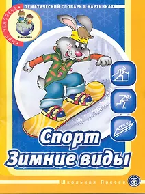 Купить Спорт. Зимние виды. Тематический словарь в картинках: Мир человека. / (мягк) (Дошкольное воспитание и обучение Выпуск 213). (Школьная пресса) — Фото №1