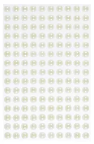 Купить Стразы полужемчужины на подвесе с напылением, 150 штук, 8 мм, молочные — Фото №1