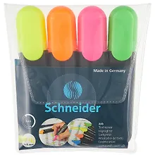 Купить Текстовыделители Schneider, Job, 4 цвета 1-5 мм — Фото №1