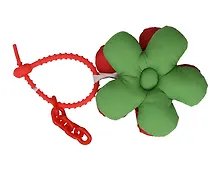 Купить Брелок-обвес на сумку Цветочек Зеленый/Кораловый (текстиль) (12-3307032615-6140) — Фото №1