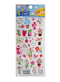 Купить Наклейки мягкие Цветы и кошки — Фото №1