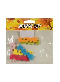 Купить Набор из фетра Надпись Love (11051917) (6 шт) (цв. микс) — Фото №1