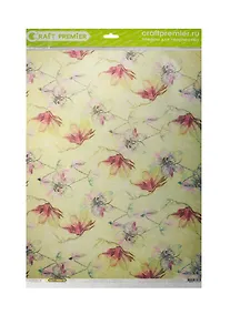 Купить Рисовая бумага для декупажа Craft Premier Весенняя акварель (CP01154) (А3) (25г/м) (упаковка) — Фото №1