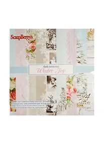 Купить Набор бумаги д/скрапбукинга Зимнее Утро (SCB220605414) (15х15см) (24л.) (170 гр/м) (упаковка) — Фото №1