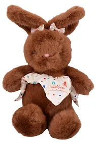 Купить Мягкая игрушка Зайчик с бантиками (коричневый) (30см) (12-20251028-87L) — Фото №1