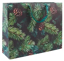 Купить Пакет А3+ 50*40*15 "Еловые ветки" Новый год, бум.ламинат — Фото №1