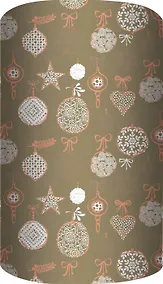 Купить Бумага упаковочная 70*100см "Снежинки" супергладкая, инд.уп. — Фото №1