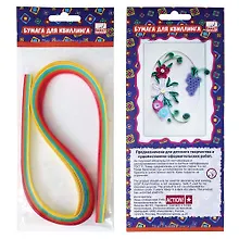 Купить Набор бумаги, цветной для квиллинга, ACTION! Fancy, ЧЕРНОЕ И БЕЛОЕ, 6мм*53см, 100 штук, 2 цвета — Фото №1