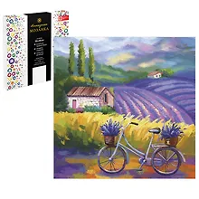 Купить Набор для творчества. Алмазная мозаика на подрамнике "Лавандовый прованс", 30 х 30 см — Фото №1