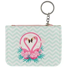 Купить Чехол для карточек на молнии с карабином Фламинго (ПВХ) (12×9) (12-10832-6) — Фото №1