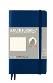 Купить Записная книжка A6, 61 лист, нелинованная "Classic", мягкая обложка, синий неви, Leuchtturm1917 — Фото №1