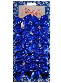 Купить Украшение елочное Бантики (12шт) (5х5см) — Фото №1