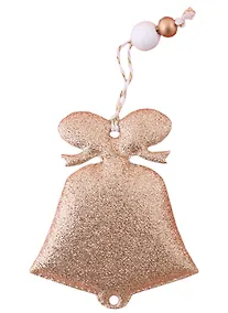 Купить Новогоднее подвесное украшение Золотой колокольчик (ПВХ) (11,5x8,5) — Фото №1