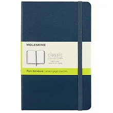 Купить Записная книжка Moleskin Classic Medium, синяя, 120 листов, А5+ — Фото №1