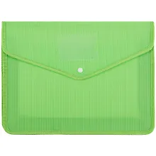 Купить Папка-конверт А4+ на кнопке, неон, с расширением — Фото №1