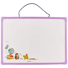 Купить Маркерная доска «Животные в школе», фиолетовая, 32 х 25 см — Фото №1