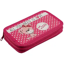 Купить Пенал 2 отделения "Toy pet" 19*11, молния, полиэстер — Фото №1