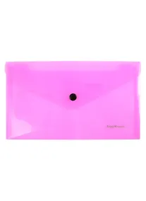 Купить Папка-конверт С6 на кпопке, пластик, ассорти — Фото №1