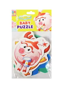 Купить Пазлы мягкие Baby puzzle Смешарики Нюша, Кар Карыч, Лосяш, Бараш — Фото №1