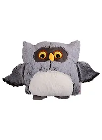 Купить Мягкая игрушка Сова, цвет темно-серый (текстиль) (30х30) — Фото №1