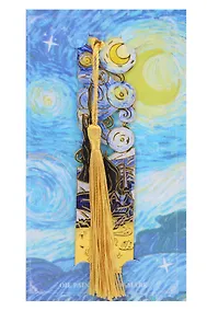 Купить Закладка для книг «Винсент Ван Гог. Звездная ночь» (металл) (11,3х2,8см) — Фото №1