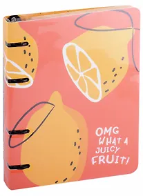 Купить Тетрадь на кольцах «Fruits. Лимон» 120 листов в клетку, А5, сменный блок - Be Smart — Фото №1