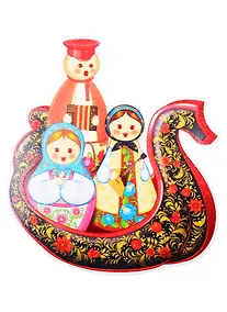 Купить Плакат вырубной "Ладья с матрешками" — Фото №1