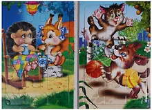 Купить Друзья. Книжка-пазл на эзолоне (6 картинок) — Фото №1