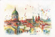 Купить Открытка "Крыши" — Фото №1