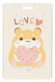 Купить Чехол для карточек вертикальный Хомячок с печеньем Love (ДК2024-462) — Фото №1