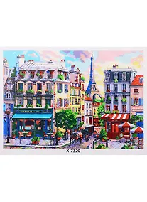 Купить Набор д/творчества Рыжий кот Палитра Холст с красками 40х50см Красоты Парижа Х-7320 — Фото №1