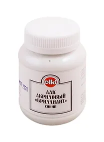 Купить Лак акриловый Olki бриллиантовый синий 100 мл — Фото №1