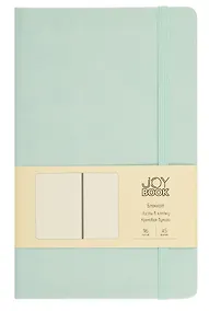 Купить Книга для записей А5 96л кл. "Joy Book. Сахарный лед" иск.кожа, тонир.блок, скругл.углы, ляссе, резинка, карман на задн.форзаце — Фото №1