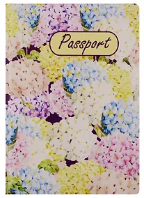 Купить Обложка для паспорта Гортензии (ОП2017-172) — Фото №1