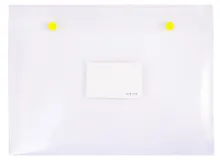 Купить Папка-конверт А4 на кнопках, пластик 0,36мм, прозрачный — Фото №1