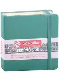 Купить Блокнот для зарисовок 12*12см 80л "Art Creation" 140г/м2, 7БЦ, Зелёный лес, Fabriano — Фото №1