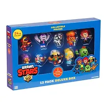 Купить Набор коллекционных фигурок Brawl Stars, 12 шт., 3 редких героя: Спайк, Мэг и Амбер, (5см), (BRW2080A) — Фото №1