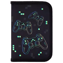 Купить Пенал 1отд. "Pixel gamepad" с наполнением, 21*14см, 1 отк. планка, 24 предмета — Фото №1