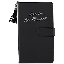 Купить Ежедневник недат. А6+ 120л 110*190 "Буйвол" черный, кожзам, тв. переплет, магнит.клапан, кисточка, тонир.блок, ляссе — Фото №1