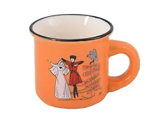 Купить Кружка под эмаль Кавказ Лезгинка (50мл) (фарфор) (оранжевая) (065-9-147-1-OR) — Фото №1