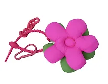 Купить Брелок-обвес на сумку Цветочек Фуксия/Зеленый (текстиль) (12-3307032615-6139) — Фото №1