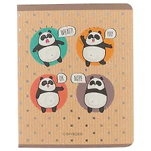 Купить Тетрадь в клетку Unnika, "Каникулы панды", 48 листов, в ассортименте — Фото №1