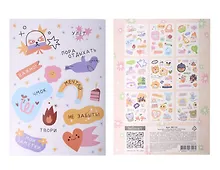Купить Набор наклеек-стикеров коллекция «Cute» Be Smart 105х150 мм, 9 листов — Фото №1