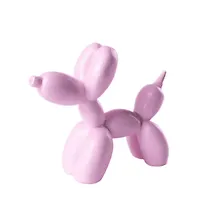 Купить Декоративная фигурка Собачка-шарик (розовая) (8х9) (керамика) (12-fengshen-202506-D4) — Фото №1